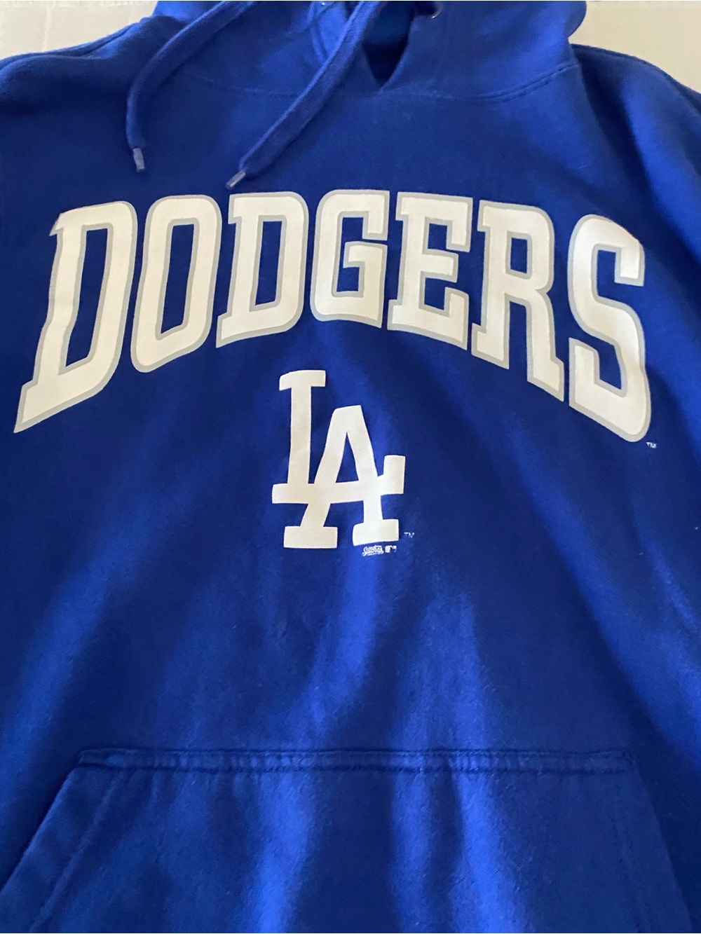 Los Angeles Dodgers Royal Blue Pullover Hoodie Stitches Men’s Medium Baseball